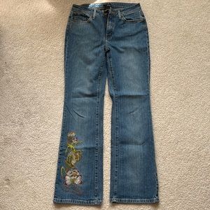 Ana Boot Cut Embroidered Jeans